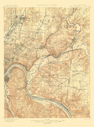 Picture of CINCINNATI EAST OHIO KENTUCKY QUAD - USGS 1900