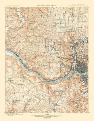 Picture of CINCINNATI WEST OHIO KENTUCKY QUAD - USGS 1900