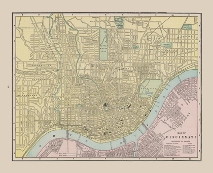 Picture of CINCINNATI  OHIO - CRAM 1892