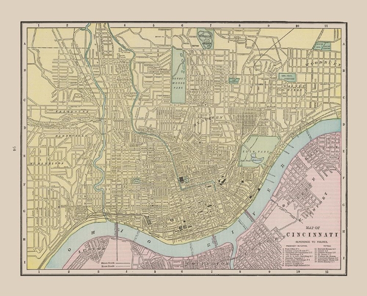 Picture of CINCINNATI  OHIO - CRAM 1892