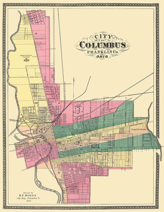 Picture of COLUMBUS OHIO - BOWEN 1872