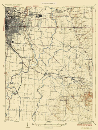 Picture of COLOUMBUS EAST OHIO QUAD - USGS 1925