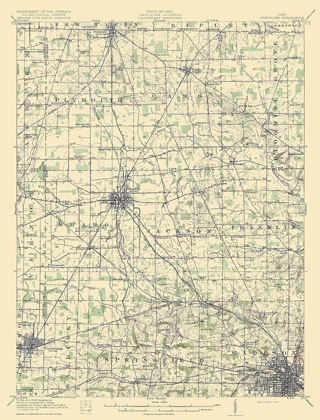 Picture of CRESTLINE OHIO QUAD - USGS 1915