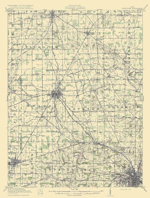 Picture of CRESTLINE OHIO QUAD - USGS 1915