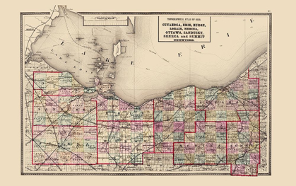 Picture of OHIO  NORTH OHIO - WALLING 1872