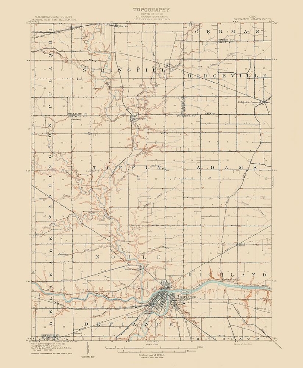 Picture of DEFIANCE OHIO QUAD - USGS 1909