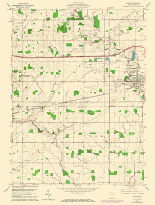 Picture of DELTA OHIO QUAD - USGS 1960