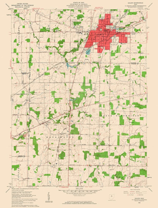 Picture of GALION OHIO QUAD - USGS 1960