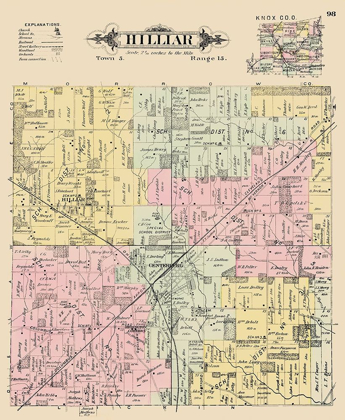 Picture of HILLIAR OHIO LANDOWNER - CALDWELL 1896