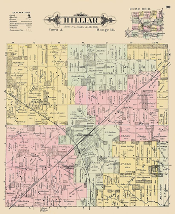 Picture of HILLIAR OHIO LANDOWNER - CALDWELL 1896