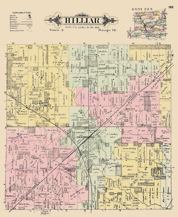 Picture of HILLIAR OHIO LANDOWNER - CALDWELL 1896
