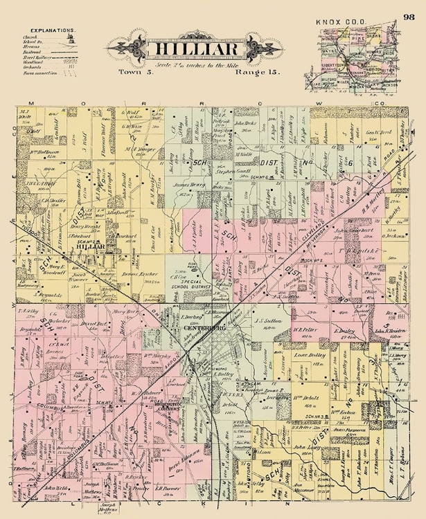 Picture of HILLIAR OHIO LANDOWNER - CALDWELL 1896