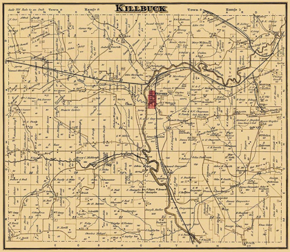 Picture of KILLBUCK OHIO LANDOWNER - CRING 1876