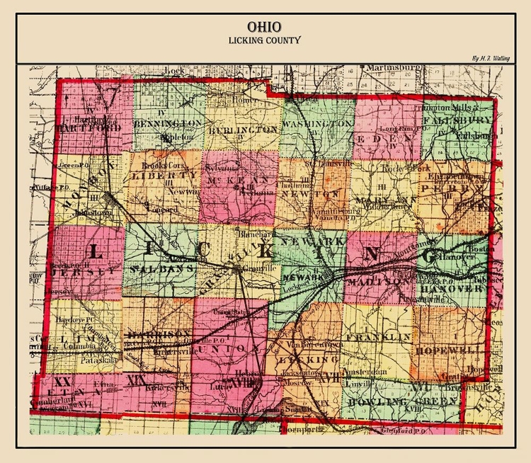 Picture of LICKING OHIO - WALLING 1872