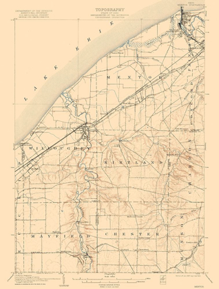 Picture of MENTOR OHIO QUAD - USGS 1907