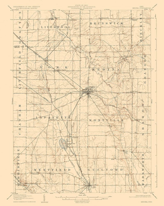 Picture of MEDINA OHIO QUAD - USGS 1906