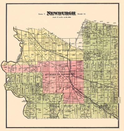 Picture of NEWBURGH OHIO LANDOWNER - TITUS 1874