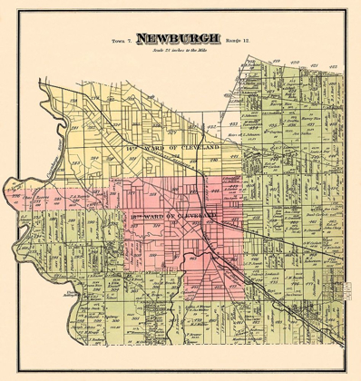 Picture of NEWBURGH OHIO LANDOWNER - TITUS 1874