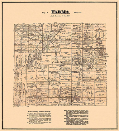Picture of PARMA OHIO LANDOWNER - TITUS 1876