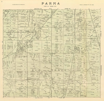 Picture of PARMA OHIO LANDOWNER - STRANAHAN 1903