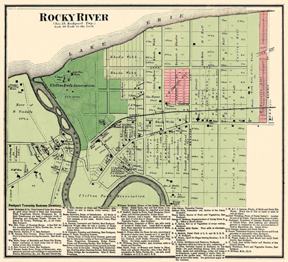 Picture of ROCKY RIVER OHIO LANDOWNER - TITUS 1876
