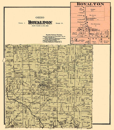 Picture of ROYALTON OHIO LANDOWNER - TITUS 1876