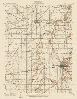 Picture of UPPER SANDUSKY OHIO QUAD - USGS 1907
