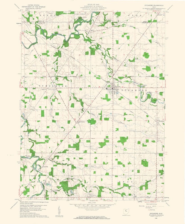 Picture of SYCAMORE OHIO QUAD - USGS 1960