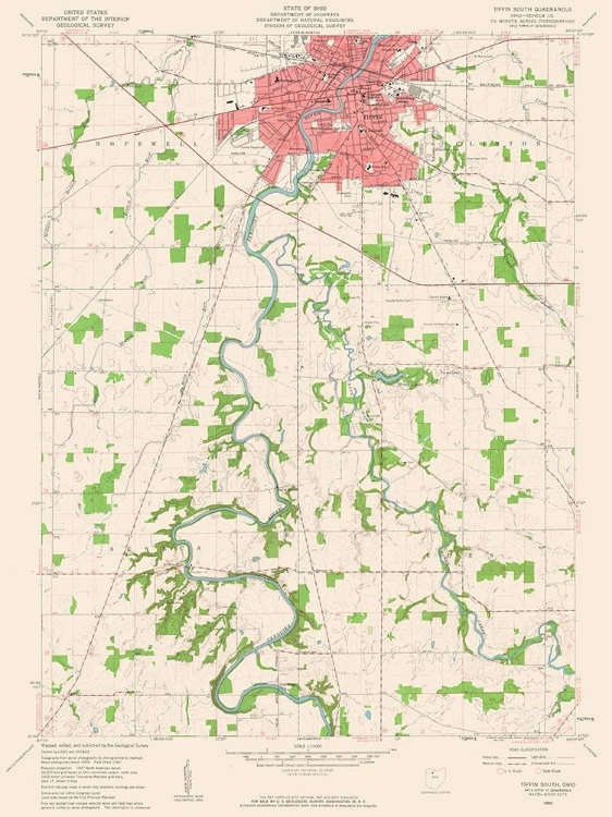 Picture of SOUTH TIFFIN OHIO QUAD - USGS 1960