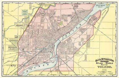 Picture of TOLEDO OHIO - RAND MCNALLY 1897