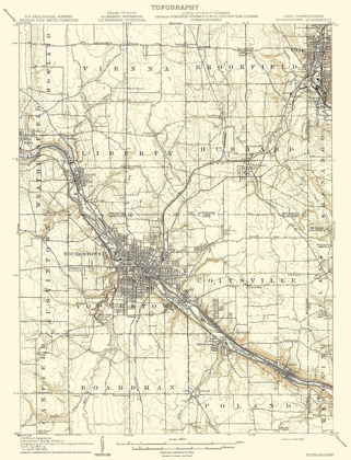 Picture of YOUNGSTOWN PENNSYLVANIA OHIO QUAD - USGS 1908
