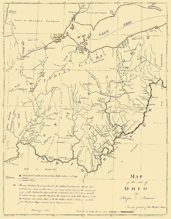 Picture of OHIO - PUTNAM 1804