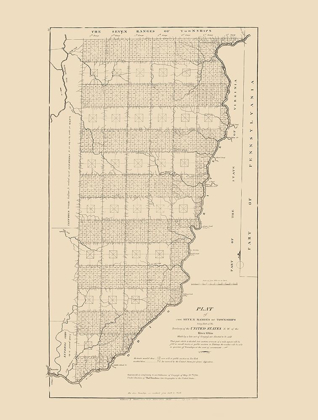 Picture of OHIO TERRITORY - HUTCHINS 1814