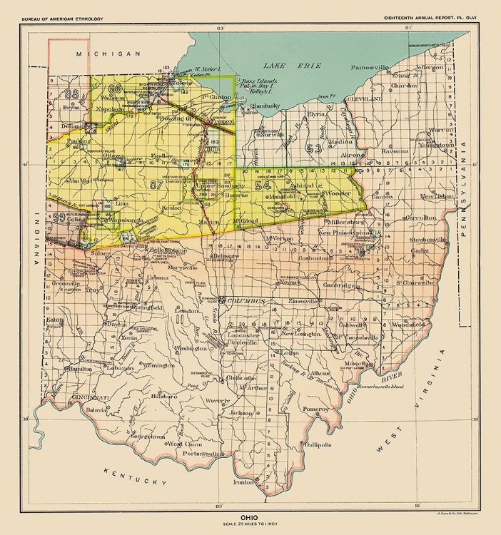 Picture of OHIO INDIAN CESSATION - USGPO 1899