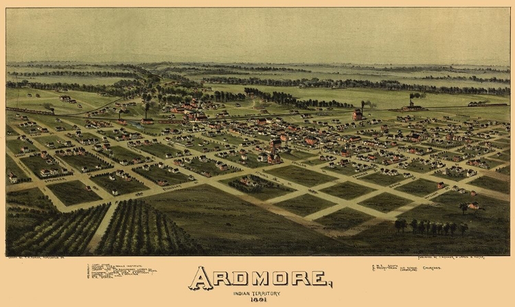Picture of ARDMORE OKLAHOMA - FOWLER 1891