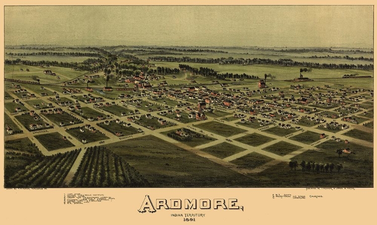 Picture of ARDMORE OKLAHOMA - FOWLER 1891