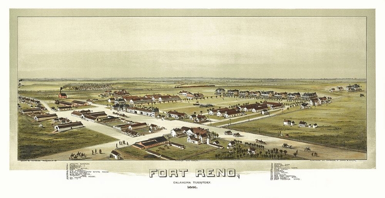 Picture of FORT RENO OKLAHOMA - FOWLER 1891