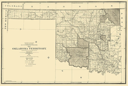 Picture of OKLAHOMA  ARAPAHOE TERRITORY - 1894