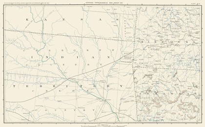 Picture of OKLAHOMA INDIAN TERRITORY AND SURROUNDING STATES