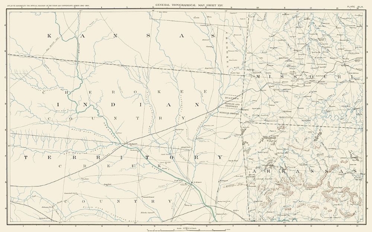 Picture of OKLAHOMA INDIAN TERRITORY AND SURROUNDING STATES
