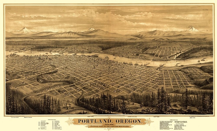 Picture of PORTLAND OREGON - BANCROFT 1879