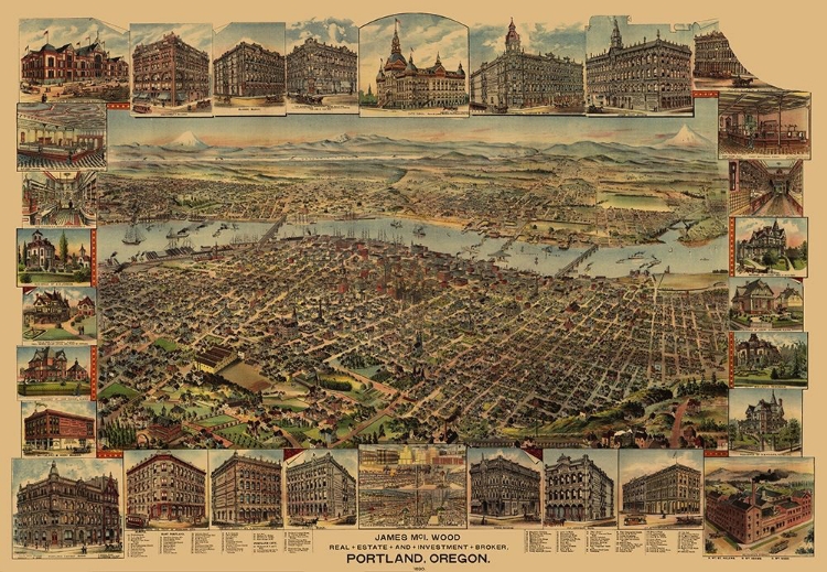 Picture of PORTLAND OREGON - ELLIOT 1890