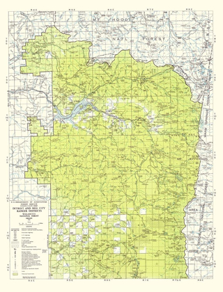 Picture of WILLAMETTE NATIONAL FOREST OREGON - USDA 1964