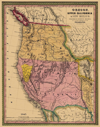 Picture of OREGON, UPPER CALIFORNIA - 1845