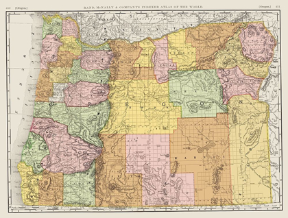 Picture of OREGON - RAND MCNALLY 1898