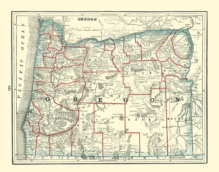 Picture of OREGON - RATHBUN 1893