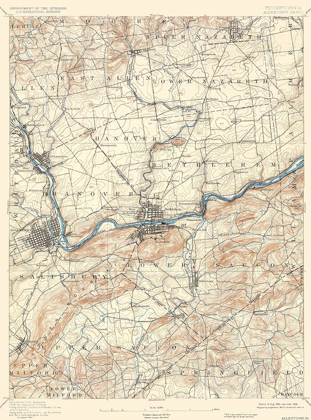 Picture of ALLENTOWN PENNSYLVANIA SHEET - USGS 1894