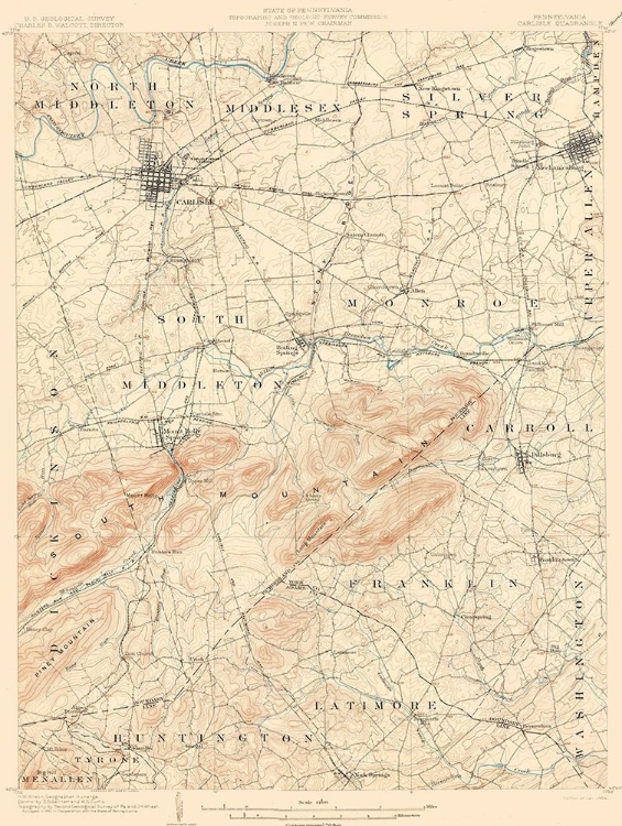 Picture of CARLISLE PENNSYLVANIA QUAD - USGS 1904