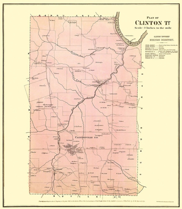 Picture of CLINTON PENNSYLVANIA LANDOWNER - MAYER 1865