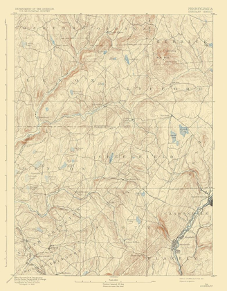 Picture of DUNDAFF PENNSYLVANIA QUAD - USGS 1892